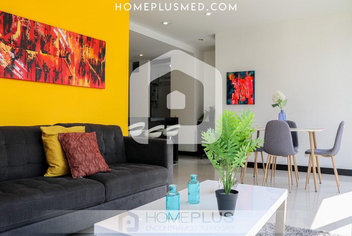 Renta Apartamento Amoblado Milla de oro El Poblado, A101