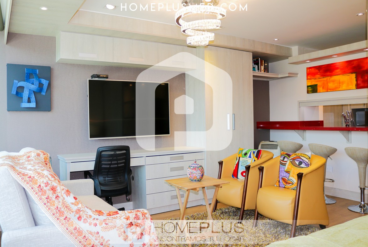 ALQUILER APARTAMENTO AMOBLADO EL POBLADO MILLA DE ORO, A239 (1)