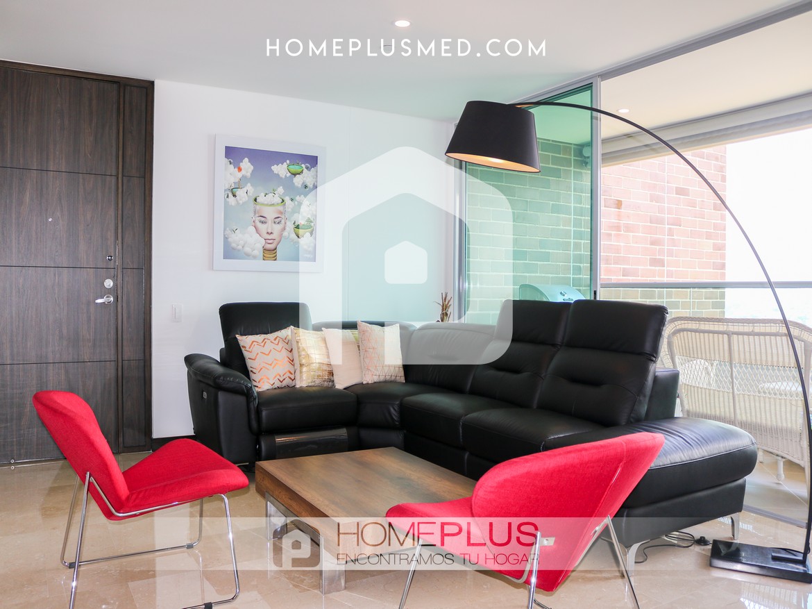 ALQUILER APARTAMENTO AMOBLADO EL POBLADO RESERVAS DE ALEJANDRIA, A268