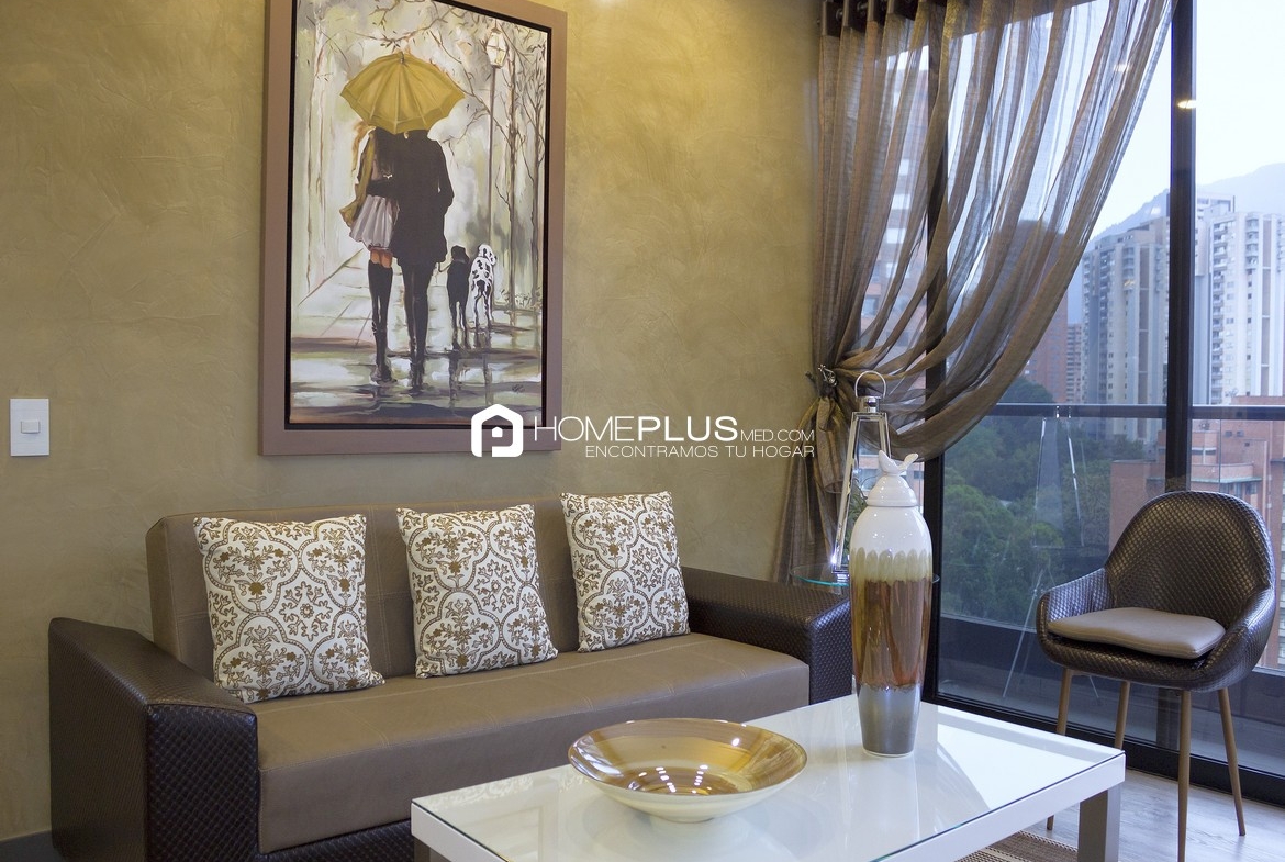 ALQUILER APARTAMENTO AMOBLADO EL POBLADO LOS BALSOS A151, CLASS SUITE 1201