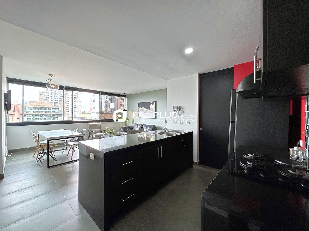 ALQUILER APARTAMENTO AMOBLADO EL POBLADO, MILLA DE ORO, A132, NUEVA ALEJANDRIA 1101