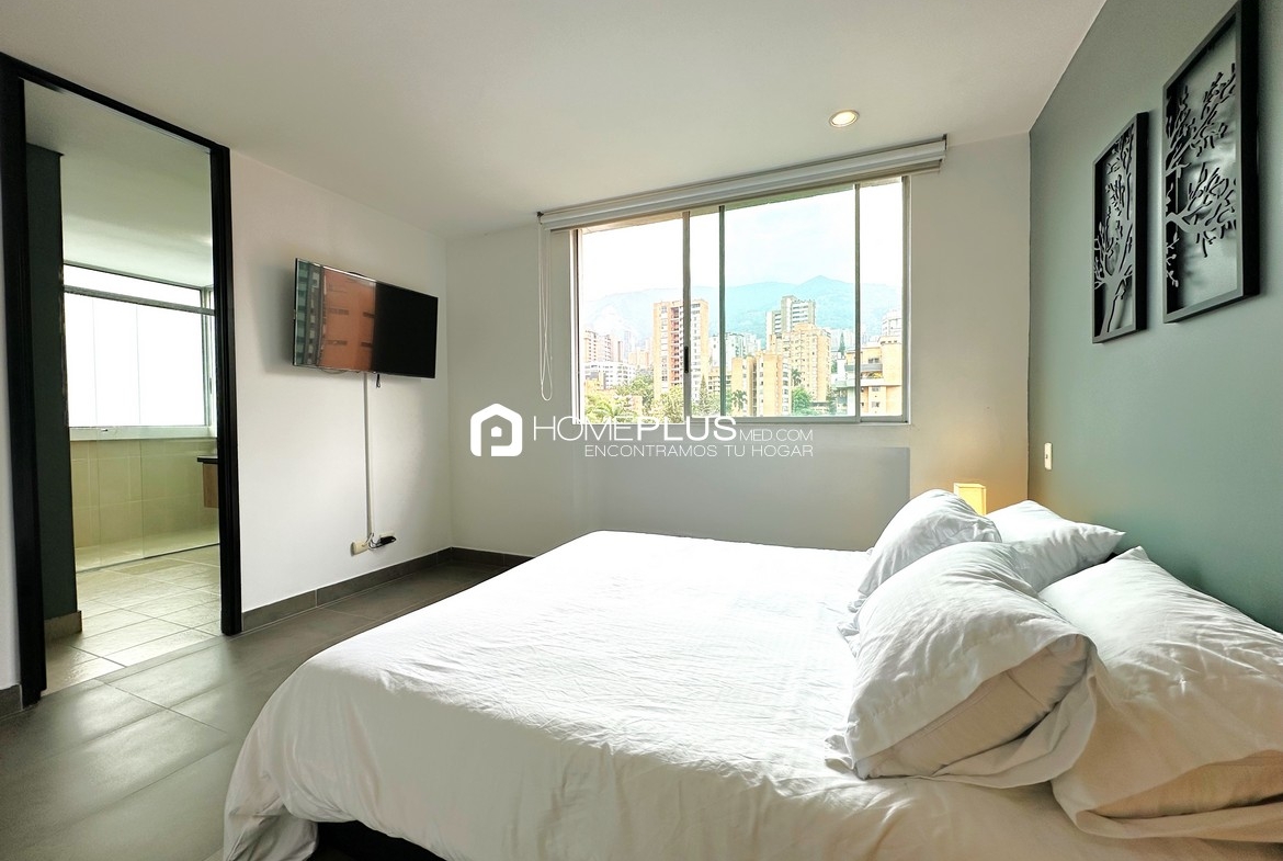 ALQUILER APARTAMENTO AMOBLADO EL POBLADO, MILLA DE ORO, A132, NUEVA ALEJANDRIA 1101