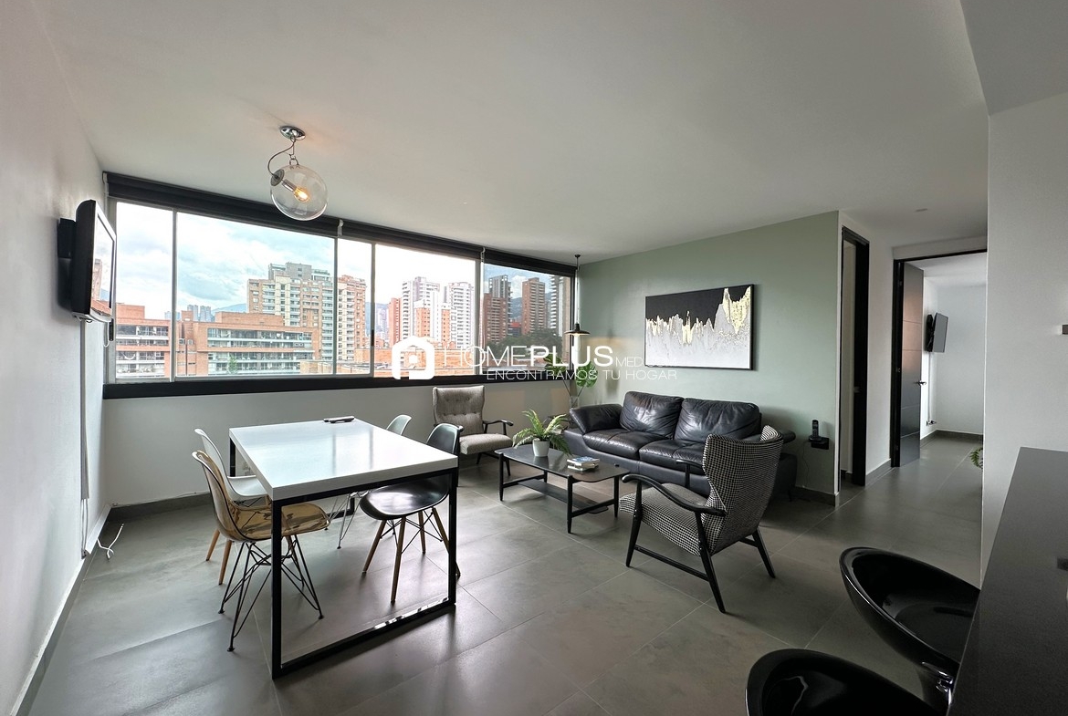 ALQUILER APARTAMENTO AMOBLADO EL POBLADO, MILLA DE ORO, A132, NUEVA ALEJANDRIA 1101