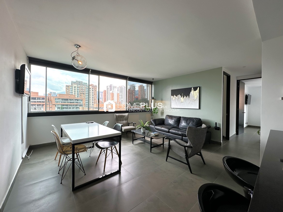 ALQUILER APARTAMENTO AMOBLADO EL POBLADO, MILLA DE ORO, A132, NUEVA ALEJANDRIA 1101