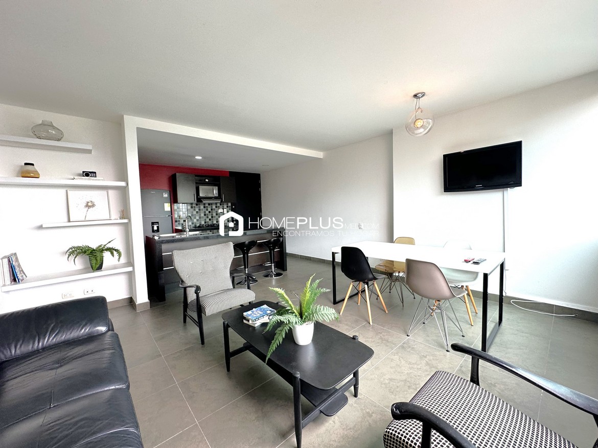 ALQUILER APARTAMENTO AMOBLADO EL POBLADO, MILLA DE ORO, A132, NUEVA ALEJANDRIA 1101