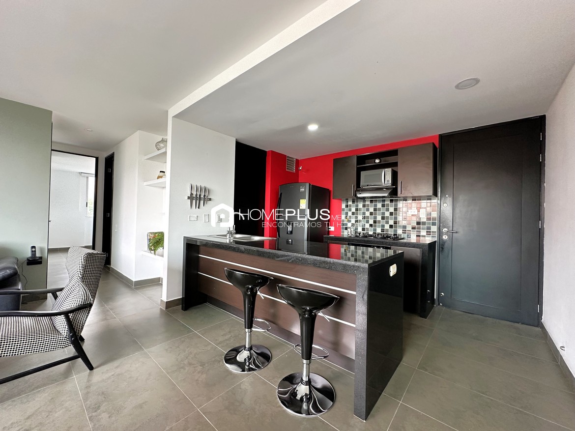 ALQUILER APARTAMENTO AMOBLADO EL POBLADO, MILLA DE ORO, A132, NUEVA ALEJANDRIA 1101