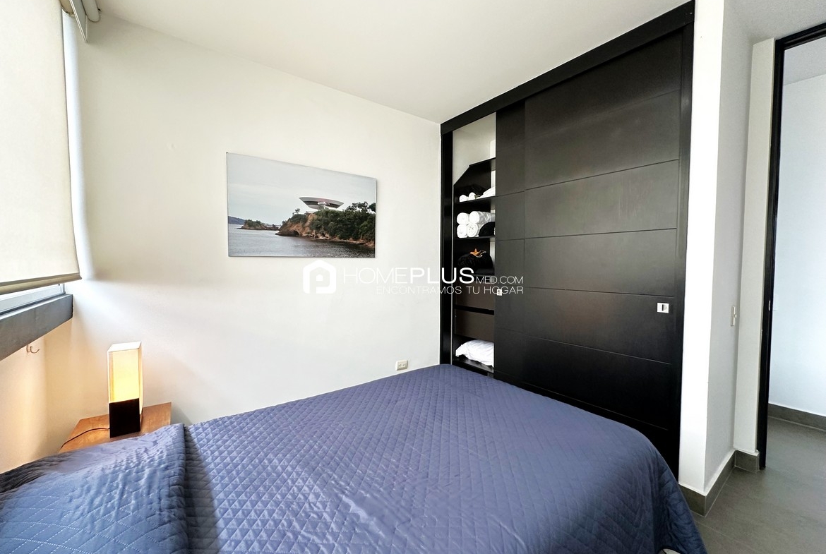 ALQUILER APARTAMENTO AMOBLADO EL POBLADO, MILLA DE ORO, A132, NUEVA ALEJANDRIA 1101