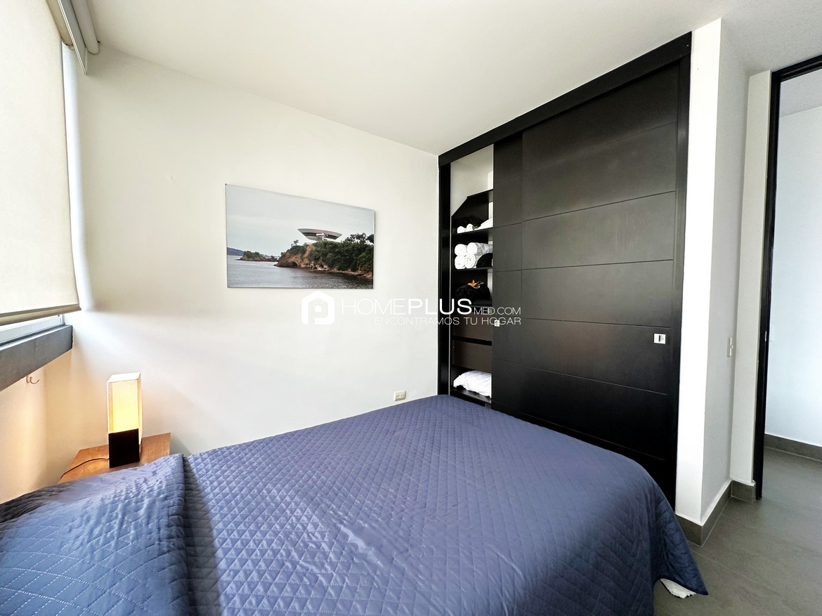 ALQUILER APARTAMENTO AMOBLADO EL POBLADO, MILLA DE ORO, A132, NUEVA ALEJANDRIA 1101