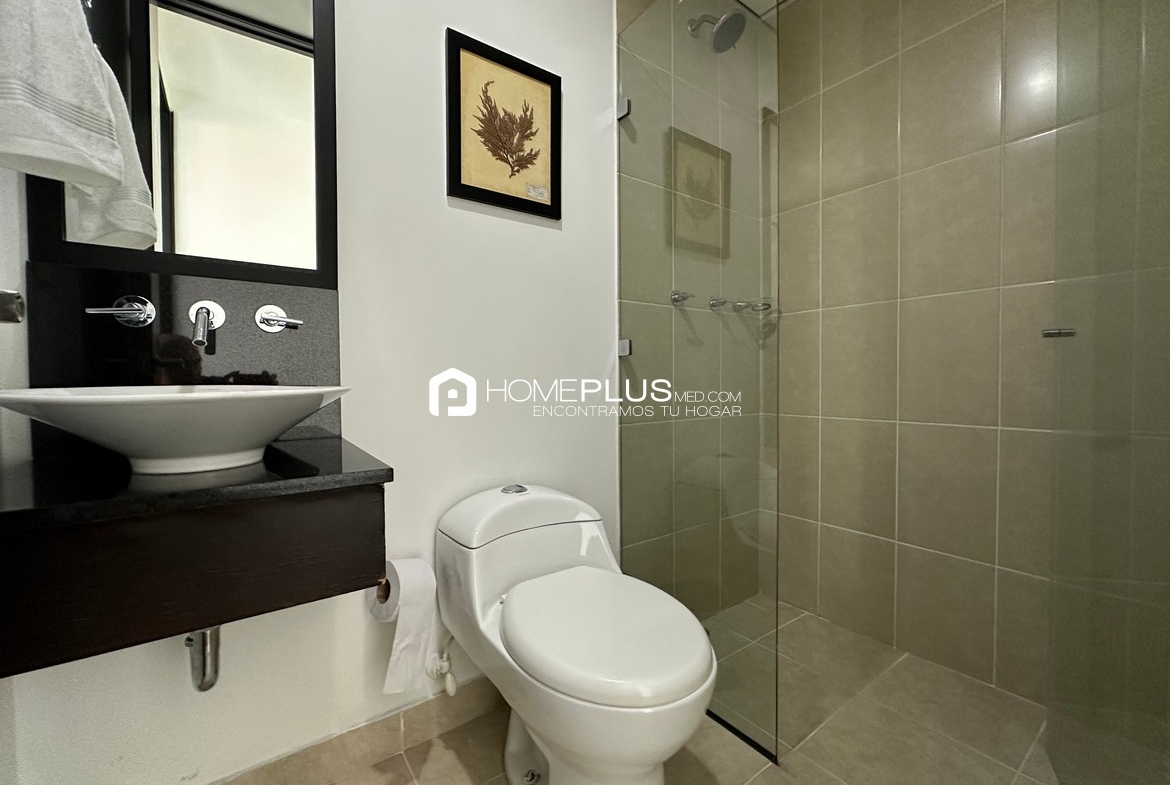 ALQUILER APARTAMENTO AMOBLADO EL POBLADO, MILLA DE ORO, A132, NUEVA ALEJANDRIA 1101