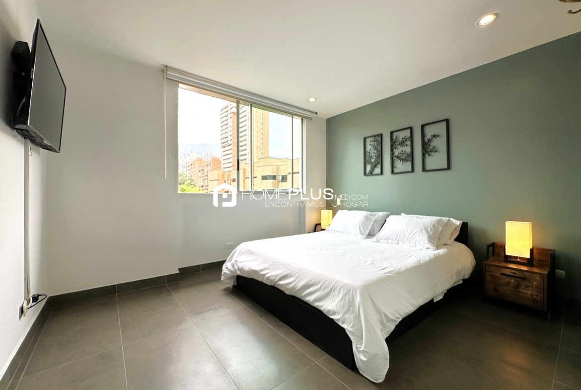 ALQUILER APARTAMENTO AMOBLADO EL POBLADO, MILLA DE ORO, A132, NUEVA ALEJANDRIA 1101