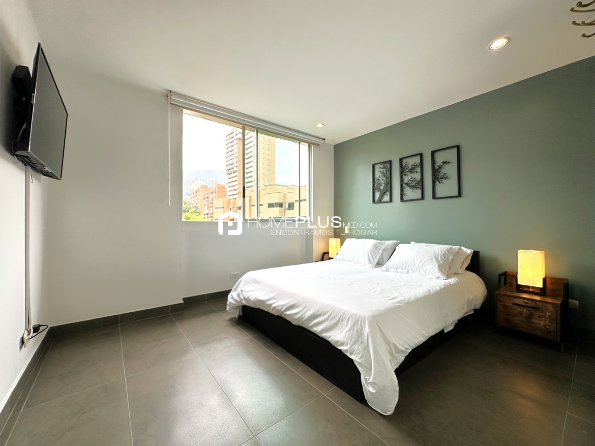 ALQUILER APARTAMENTO AMOBLADO EL POBLADO, MILLA DE ORO, A132, NUEVA ALEJANDRIA 1101