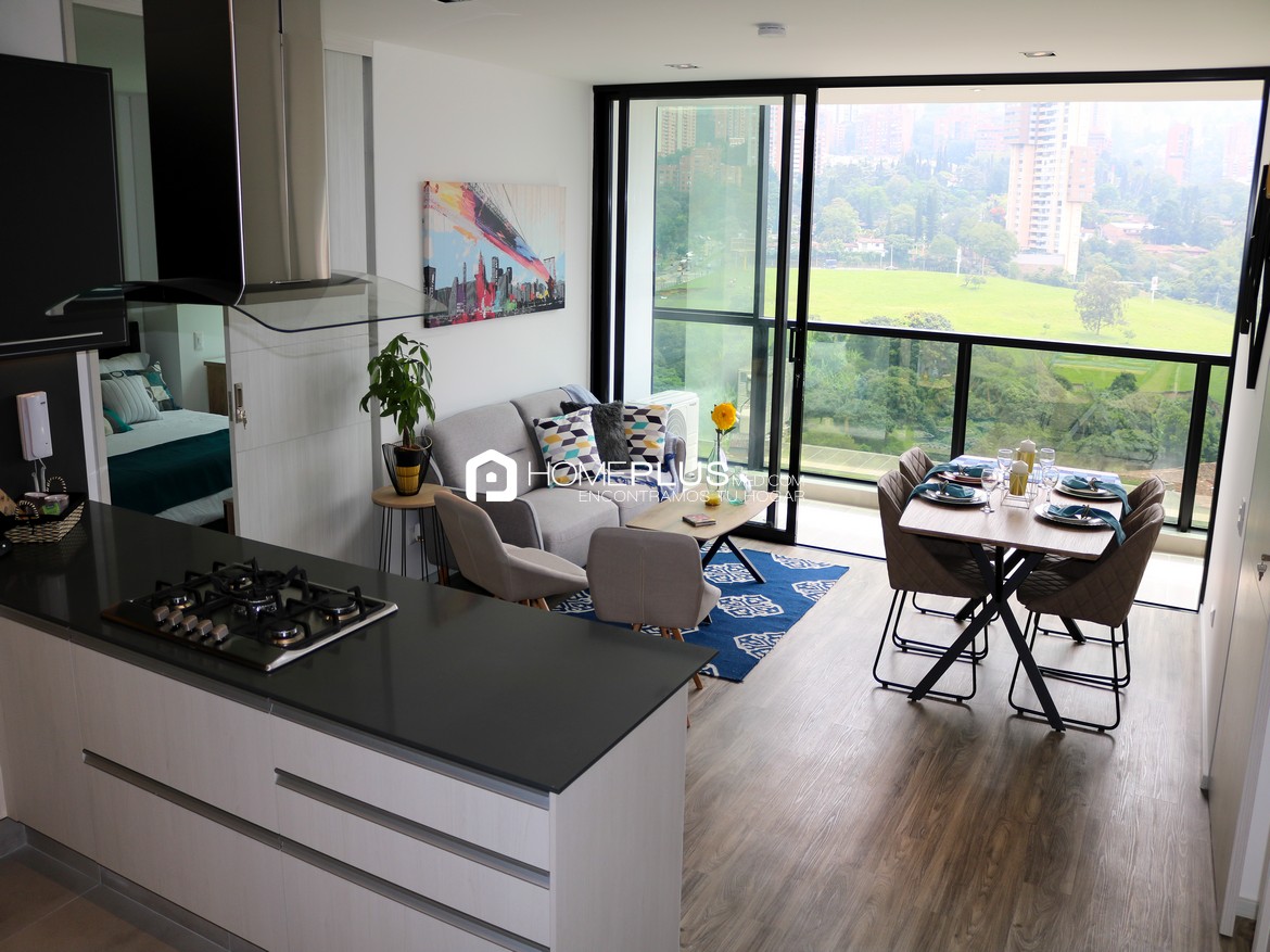 ALQUILER APARTAMENTO AMOBLADO EL POBLADO, MILLA DE ORO, A134, SQUARE 1921