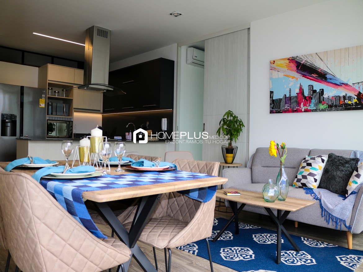 ALQUILER APARTAMENTO AMOBLADO EL POBLADO, MILLA DE ORO, A134, SQUARE 1921