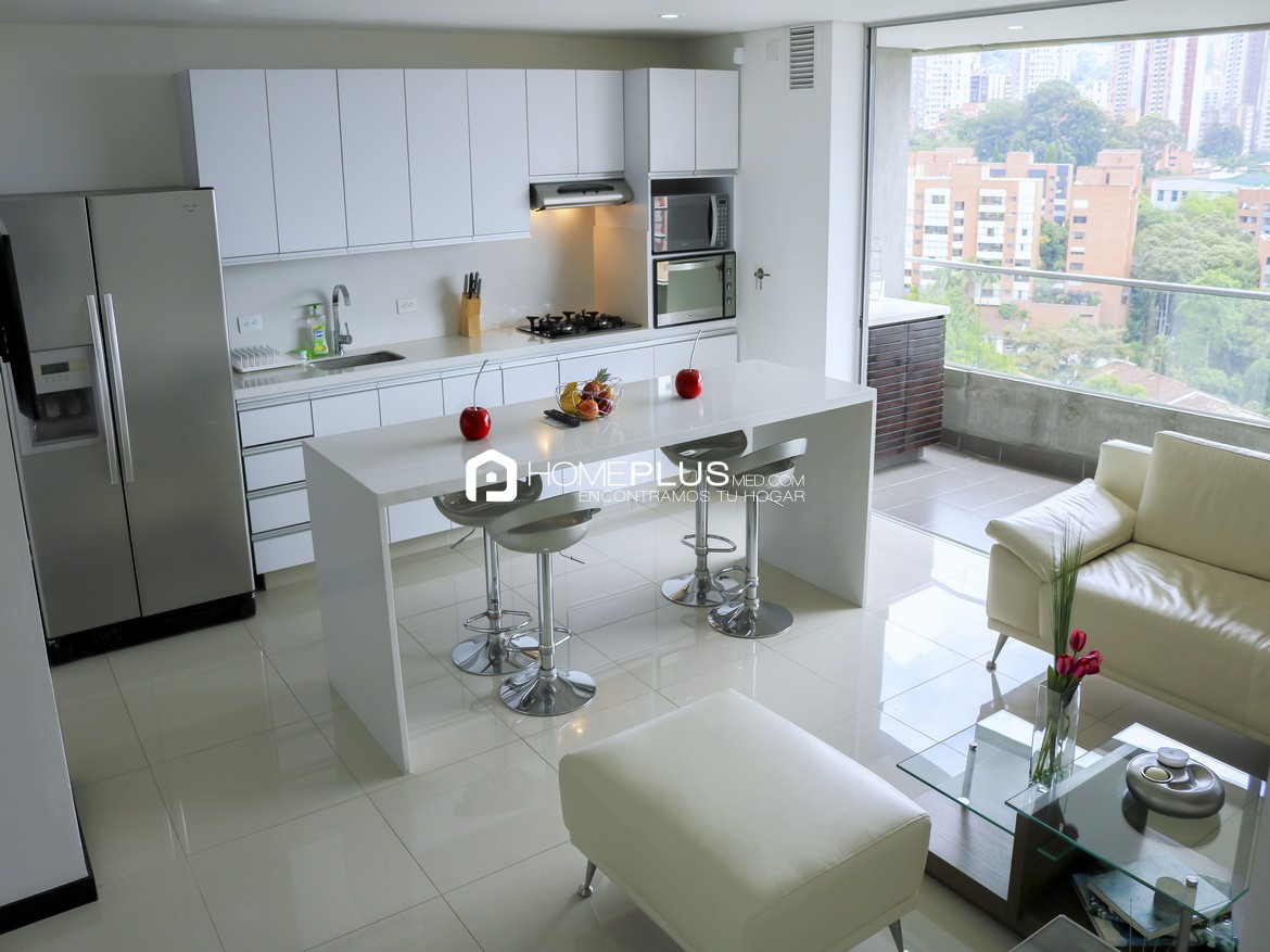 Apartamento Amoblado En Alquiler En El Poblado, El Tesoro. Ed Life A126 (1)