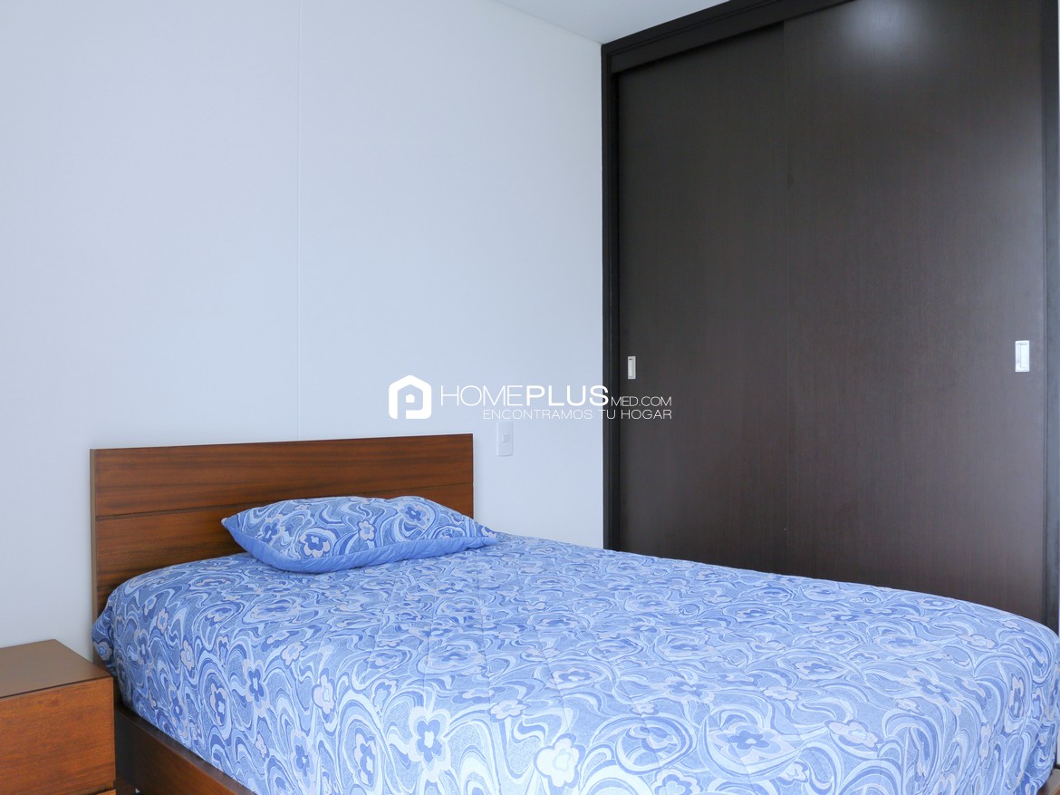 Apartamento Amoblado En Alquiler En El Poblado, El Tesoro. Ed Life A126 (6)