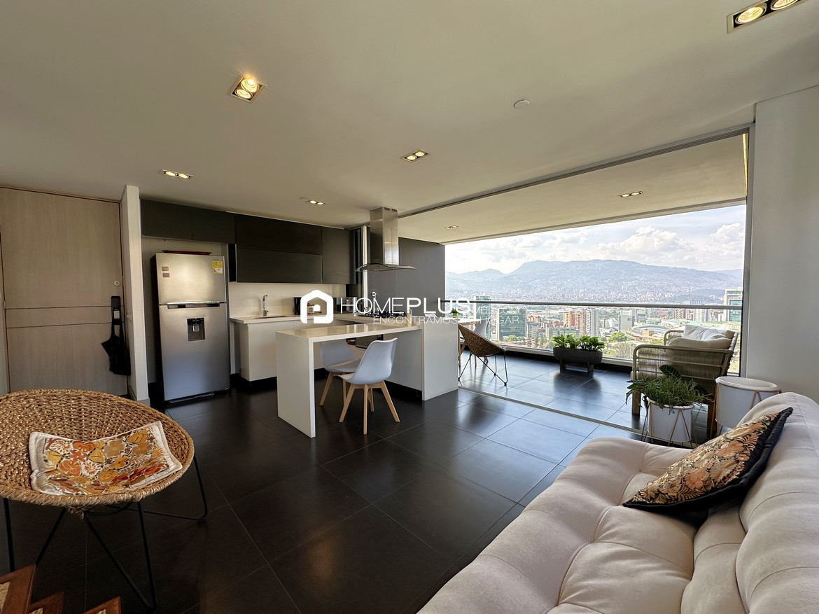 Apartamento Amoblado En Arriendo En El Poblado, La Tomatera. White Life Place A129 (2)