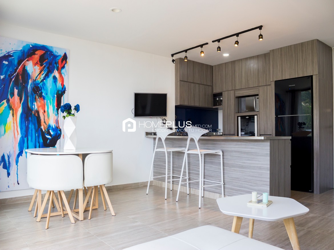 ALQUILER APARTAMENTO AMOBLADO EL POBLADO LOMA DEL INDIO A166 CITTE 2116