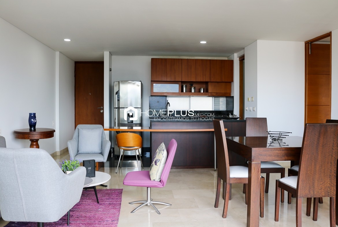 ALQUILER APARTAMENTO AMOBLADO EL POBLADO MILLA DE ORO A256, SAN FERNANDO PLAZA 1403