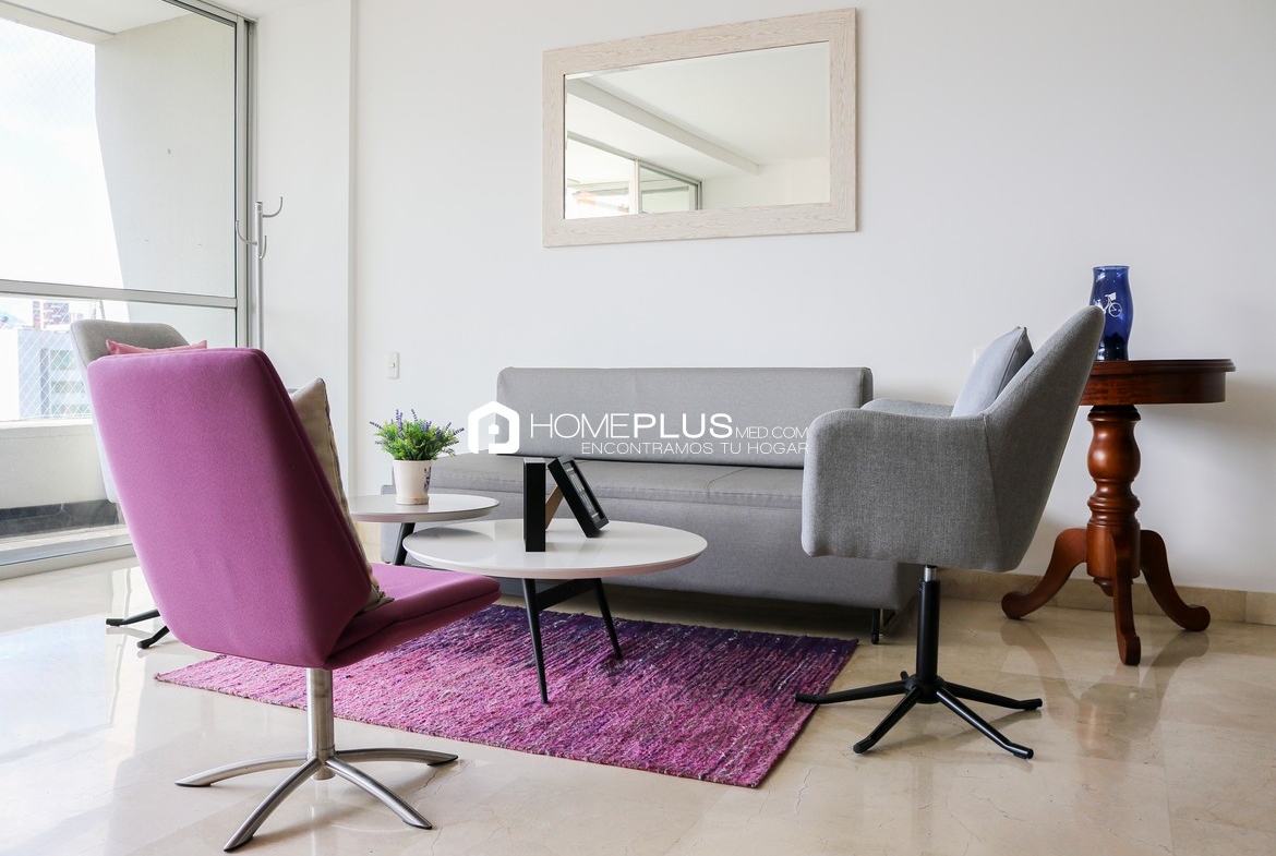 ALQUILER APARTAMENTO AMOBLADO EL POBLADO MILLA DE ORO A256, SAN FERNANDO PLAZA 1403