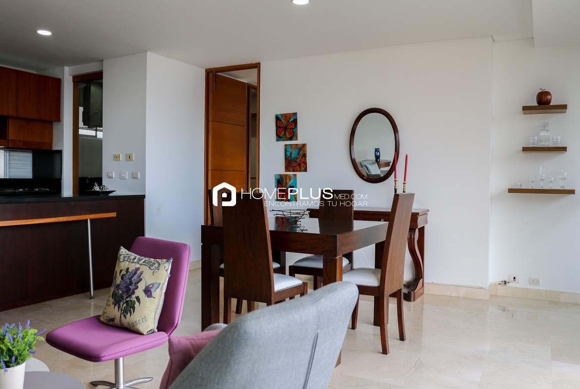 ALQUILER APARTAMENTO AMOBLADO EL POBLADO MILLA DE ORO A256, SAN FERNANDO PLAZA 1403