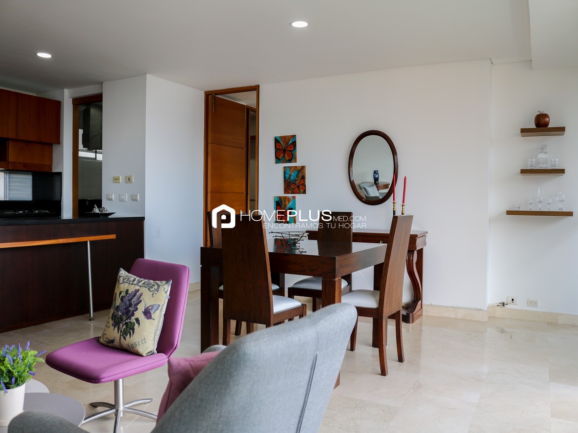 ALQUILER APARTAMENTO AMOBLADO EL POBLADO MILLA DE ORO A256, SAN FERNANDO PLAZA 1403