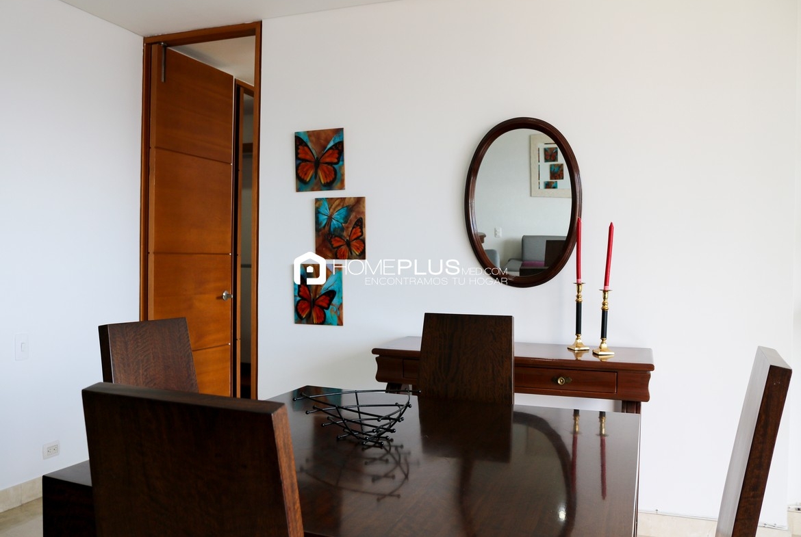 ALQUILER APARTAMENTO AMOBLADO EL POBLADO MILLA DE ORO A256, SAN FERNANDO PLAZA 1403