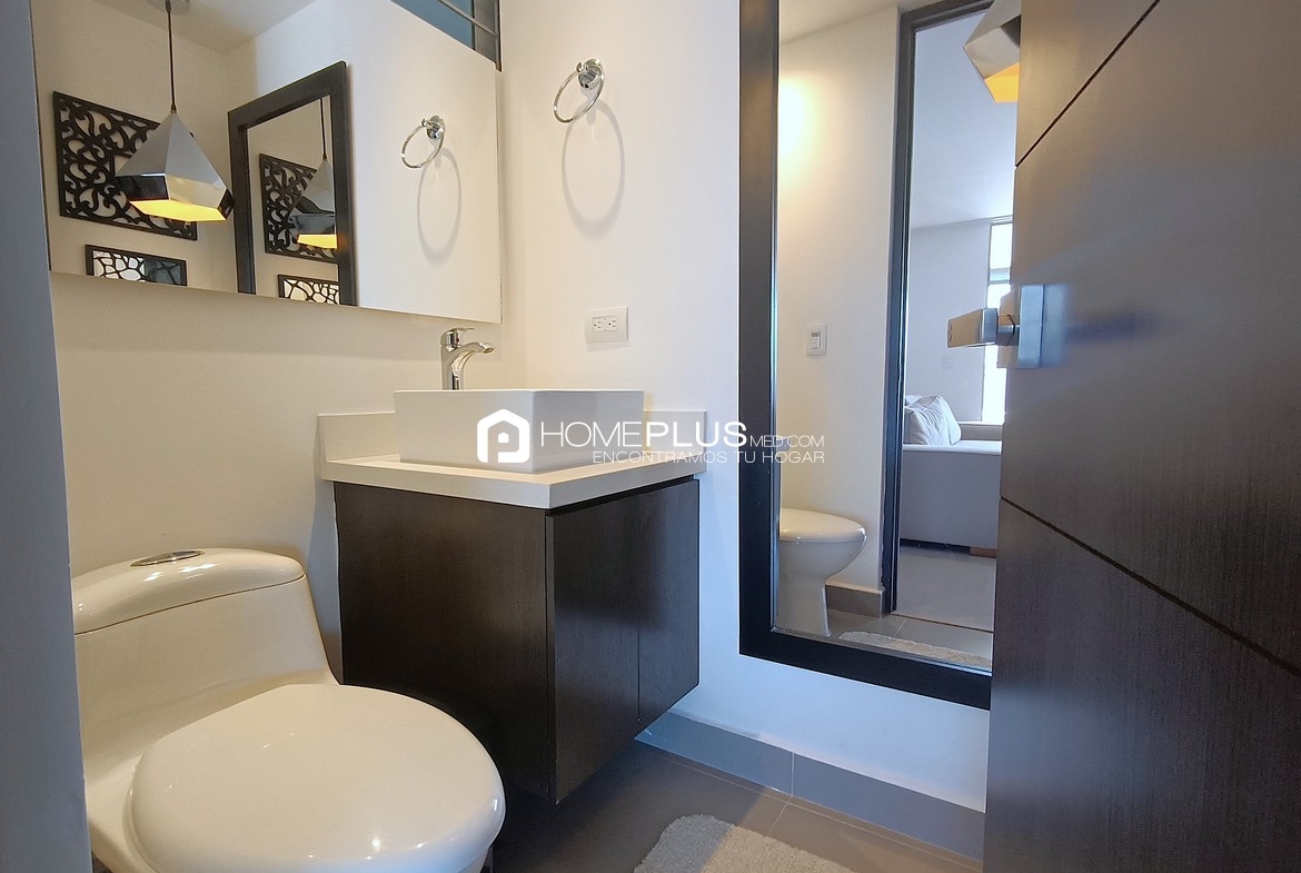 ALQUILER APARTAMENTO AMOBLADO ENVIGADO LOMA DE LAS BRUJAS, A163 BRUJA BONITA 1802