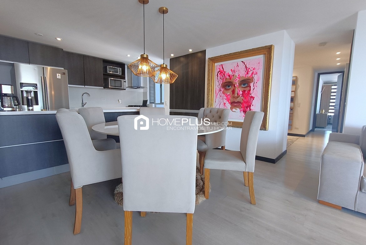 ALQUILER APARTAMENTO AMOBLADO ENVIGADO LOMA DE LAS BRUJAS, A163 BRUJA BONITA 1802