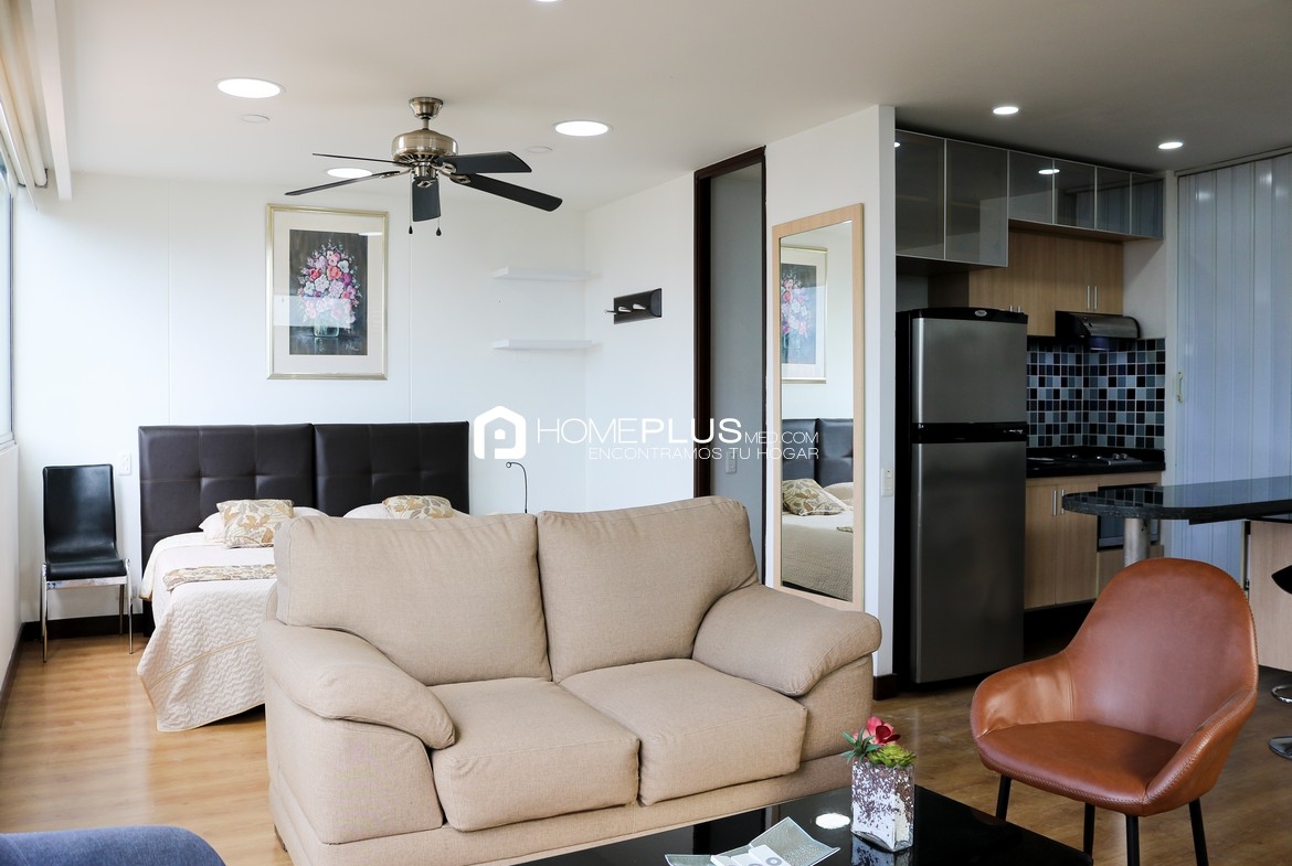 ALQUILER LOFT AMOBLADO EL POBLADO MILLA DE ORO A257, LUGO 1907