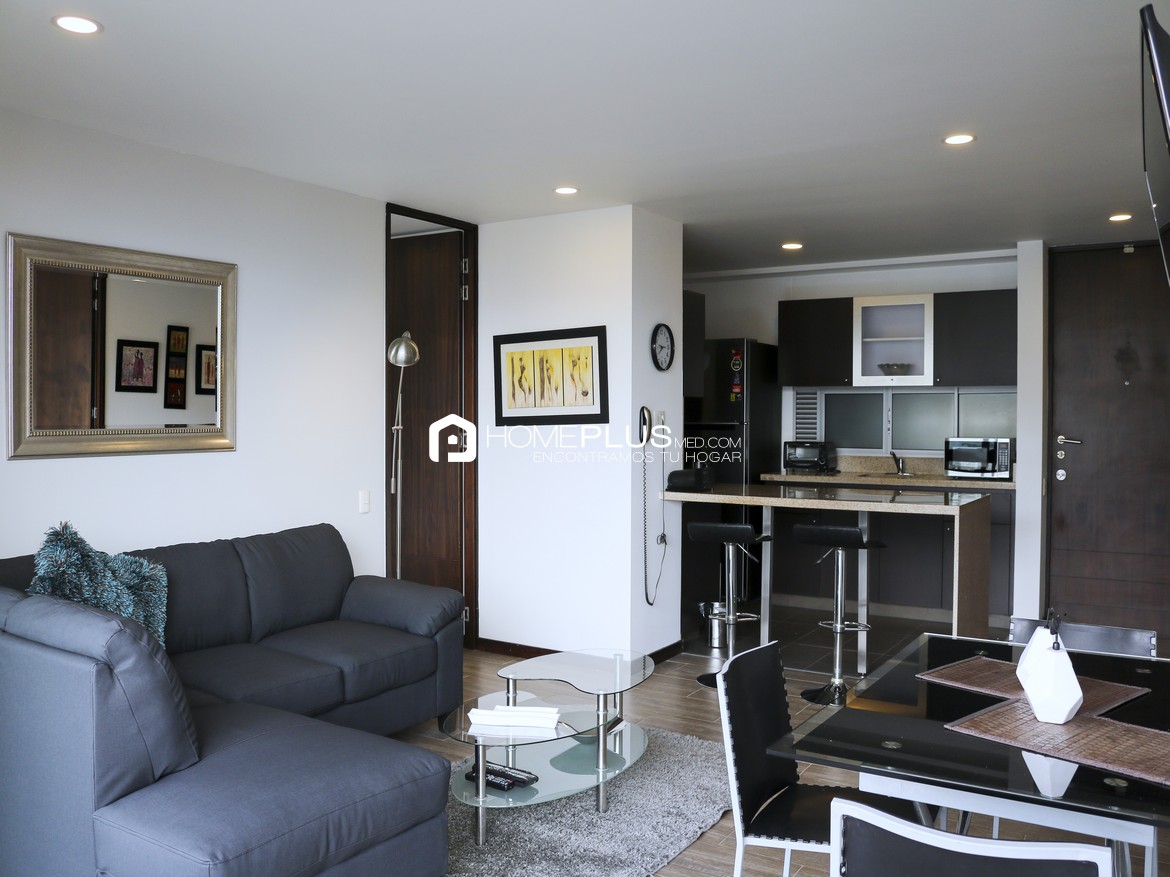 Apartamento Amoblado En Arriendo En El Poblado, Milla De Oro. 43 Avenida A185 (1)