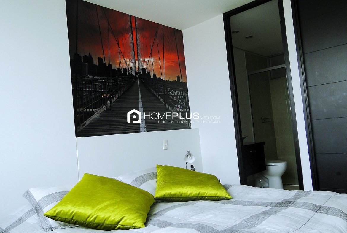 Apartamento Amoblado En Arriendo En El Poblado, Nueva Alejandría A184