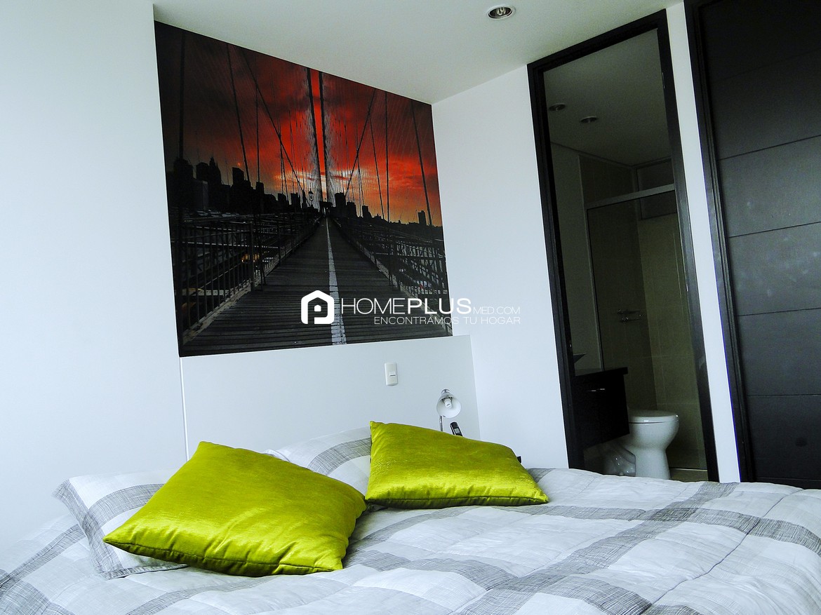 Apartamento Amoblado En Arriendo En El Poblado, Nueva Alejandría A184