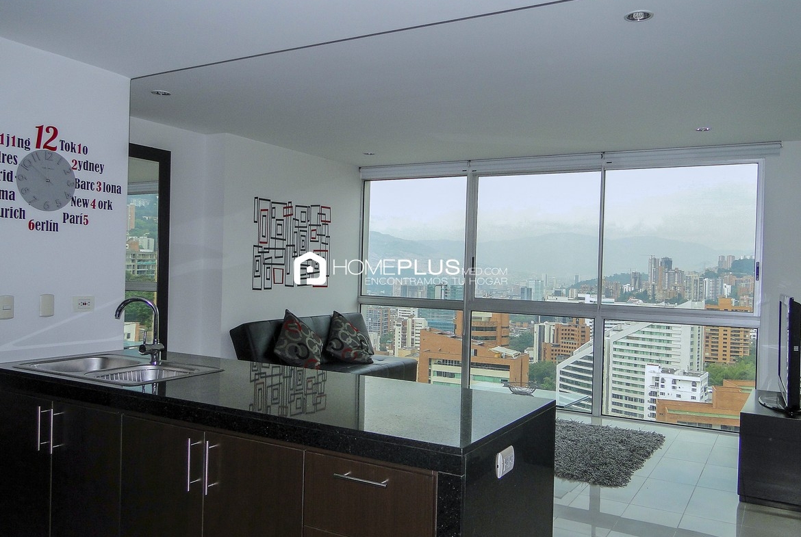Apartamento Amoblado En Arriendo En El Poblado, Nueva Alejandría A184