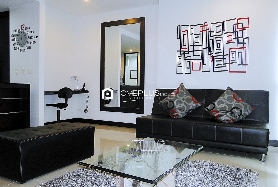 Apartamento Amoblado En Arriendo En El Poblado, Nueva Alejandría A184