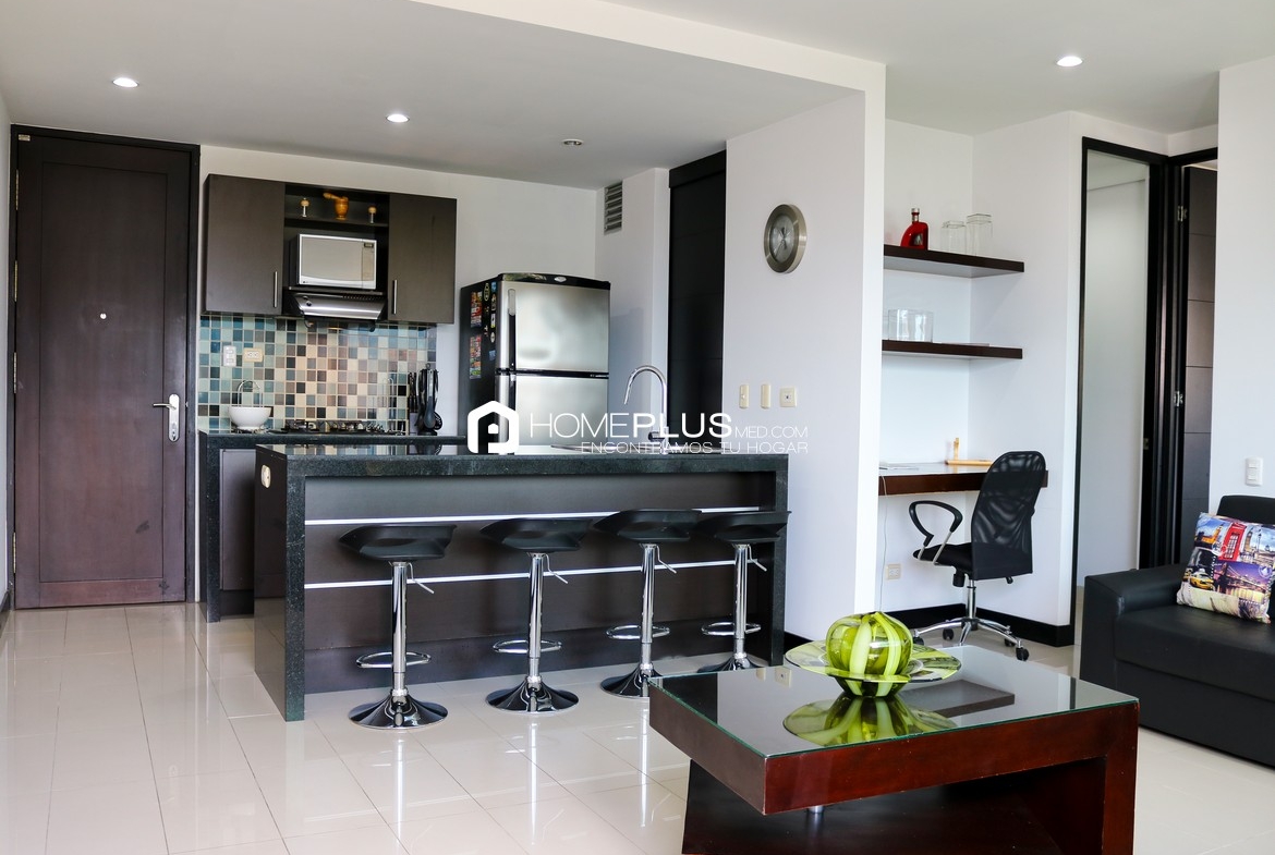 Apartamento Amoblado En Arriendo En El Poblado, Nueva Alejandría A221 (1)