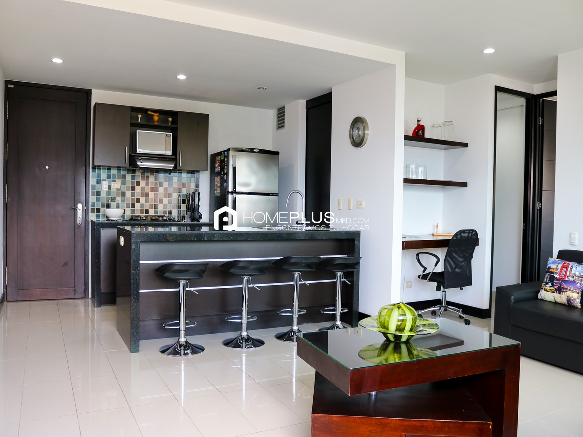Apartamento Amoblado En Arriendo En El Poblado, Nueva Alejandría A221 (1)
