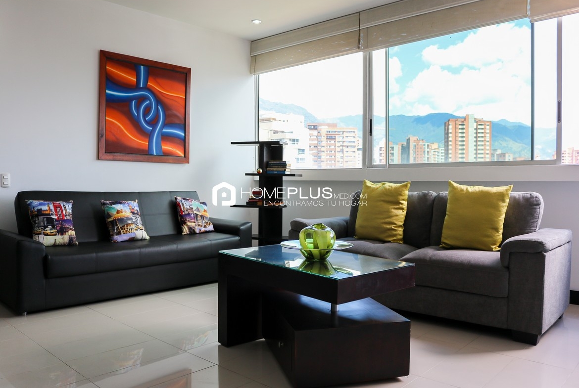 Apartamento Amoblado En Arriendo En El Poblado, Nueva Alejandría A221