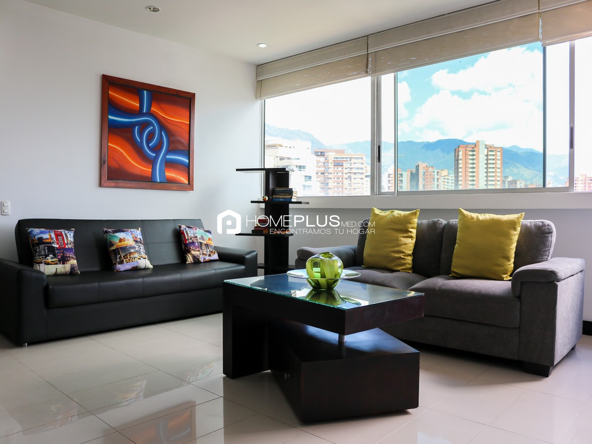 Apartamento Amoblado En Arriendo En El Poblado, Nueva Alejandría A221