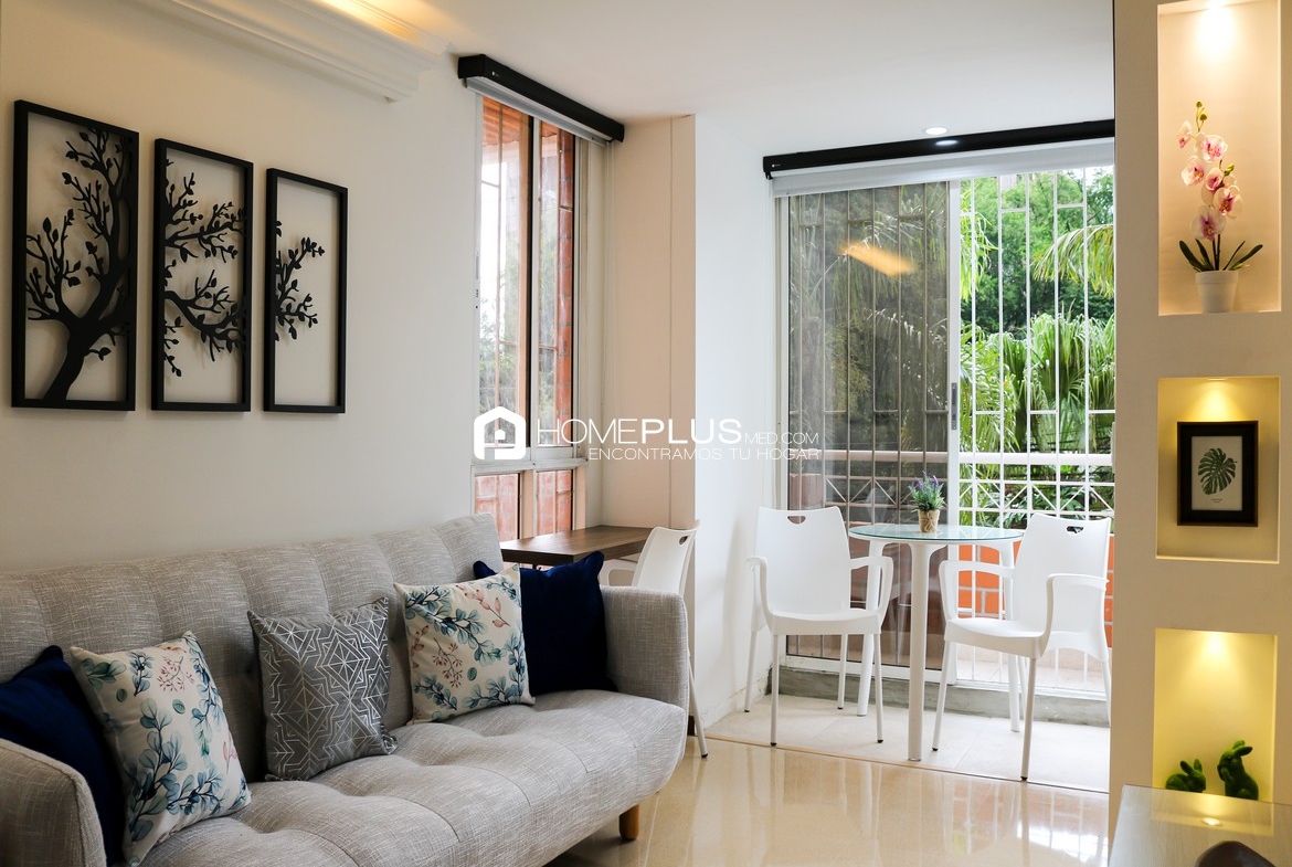 Apartamento Amoblado En Arriendo En El Poblado, Patio Bonito. Poblado Bonito. A270 (1)