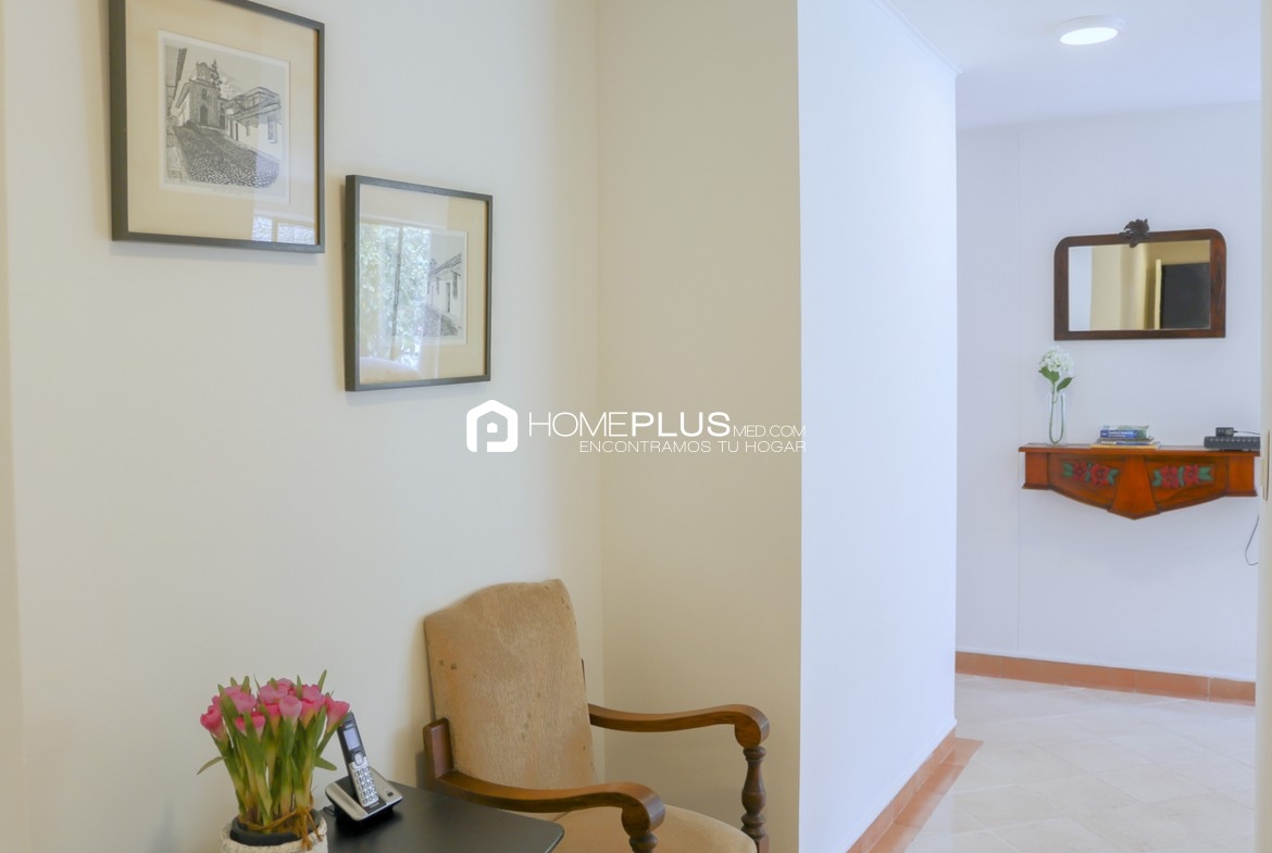 Apartamento Amoblado En Arriendo En El Poblado, Vizcaya. Rosedal. A205 (1)