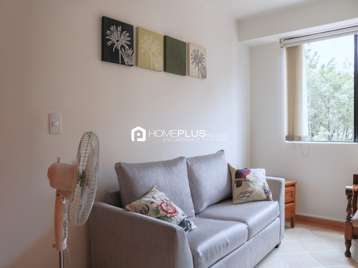 Apartamento Amoblado En Arriendo En El Poblado, Vizcaya. Rosedal. A205