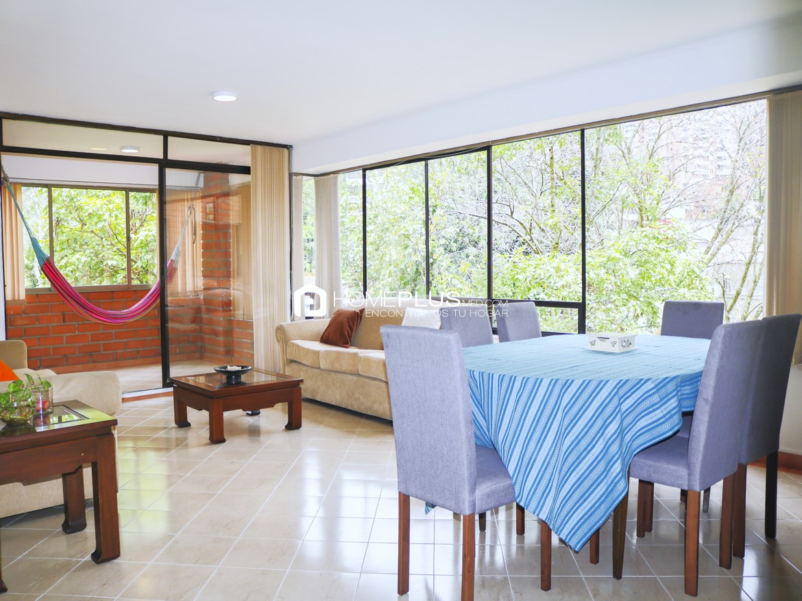 Apartamento Amoblado En Arriendo En El Poblado, Vizcaya. Rosedal. A205 (5)